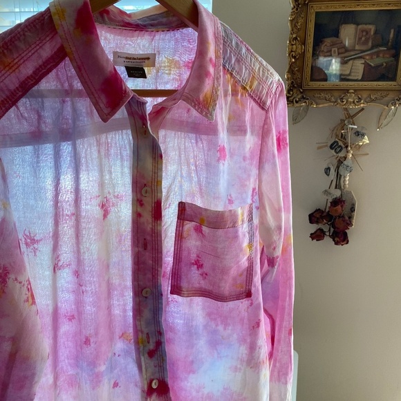 Pilcro by Anthropologie The Cate Long Sleeve Button Up Shirt Size Medium - Picture 7 of 17